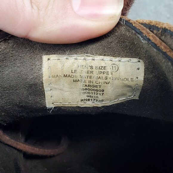 Target Shoes Mens Size 11 Brown Leather Lace Up Chukka Boots